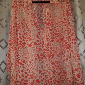Lane Bryant Blouse Cheetah print